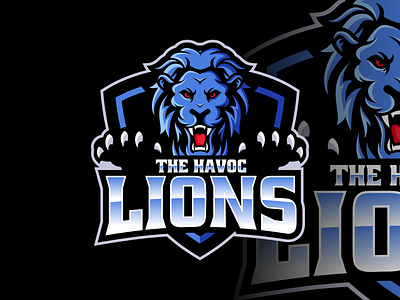 The Havoc Lions Logo design esport logo graphic design icon illustration king lion logo mascot vector