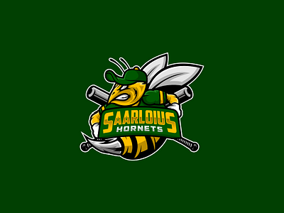 Saarloius Hornets Logo baseball branding design esport logo graphic design icon illustration logo sports vector