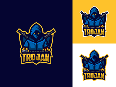 Trojan Logo Design design esport logo graphic design icon illustration logo mascot sports trojan vector