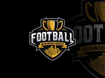 Football Business Trophy Logo design esport logo football graphic design icon illustration logo mascot soccer trophy vector