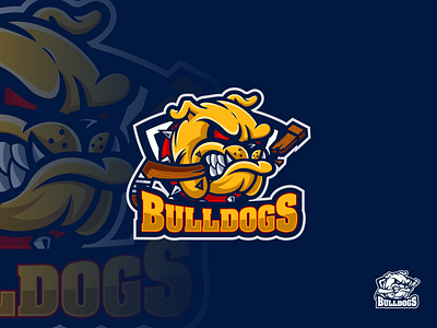 Bulldogs Logo branding bulldogs design esport logo graphic design icon illustration logo mascot sports vector