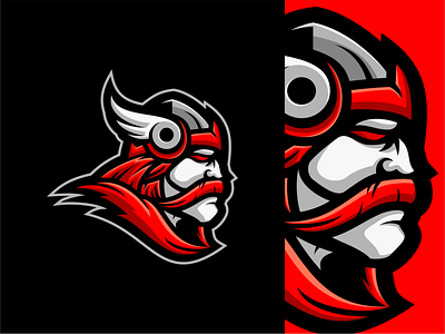 Viking Logo branding design esport logo graphic design icon illustration logo mascot vector warrior