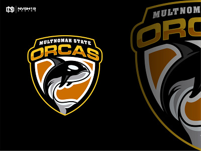 Orcas Logo branding design esport logo graphic design icon illustration logo logo design sports sports logo sports logo design vector
