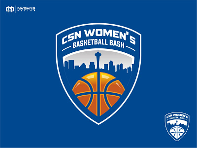 CSN WOMEN'S BASKETBALL basketball branding club design graphic design icon illustration logo logo design playing sport logo sports team vector women