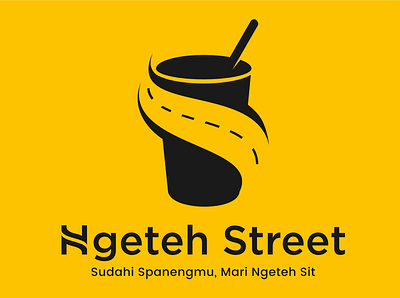 Ngeteh Street branding cafe coffee design drink food graphic design icon illustration logo street tea typography vector