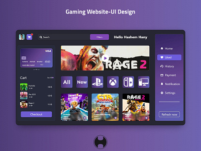 Gaming Website adobe xd figma graphic design ui ux