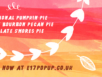 Pop up autumn pie pop up steedicons watercolour