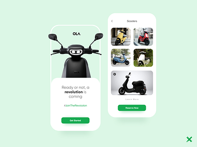 Ola Electric Scooter App app design branding clean colors design dribbble dribbble best shot electric graphic design minimal mobile ola ola app product ui ui design uiux ux ux design uxui