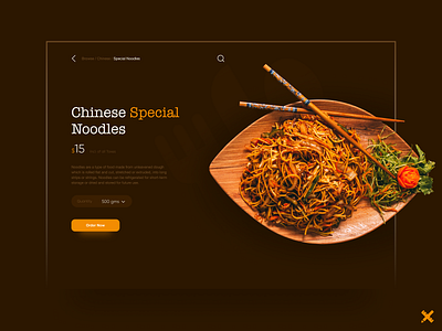 Chinese Food Product Page branding chinese clean colors design dribbble dribbble best shot food food product page graphic design landing page minimal product ui ui design uiux ux ux design webdesign