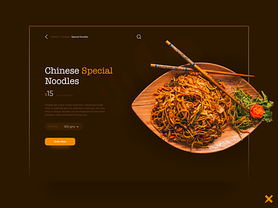 Chinese Food Product Page