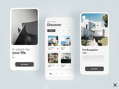 Real Estate App Design app design branding clean design dribbble dribbble best shot graphic design minimal mobile app product real estate real estate app typography ui uidesign uiux uiux design uxdesign uxui