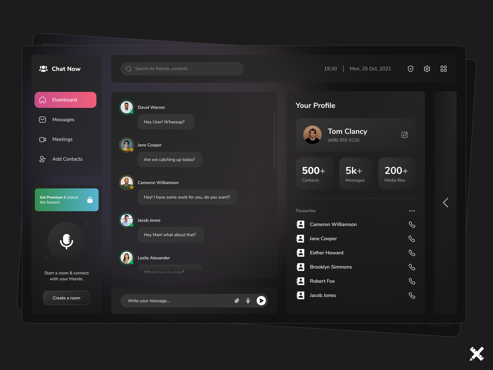 Messenger Web App Design by Saud Ali on Dribbble