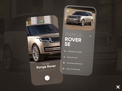 Range Rover App Design app automobile branding clean colors design dribbble dribbble best shot graphic design minimal mobile mobile app product range rover ui uidesign ux uxdesign uxui