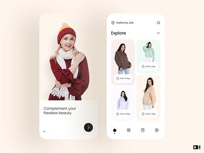 Winter Fashion App Design