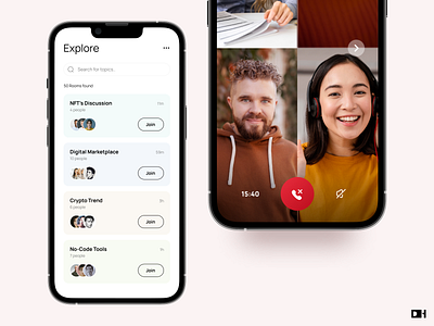 Video Rooms App Design