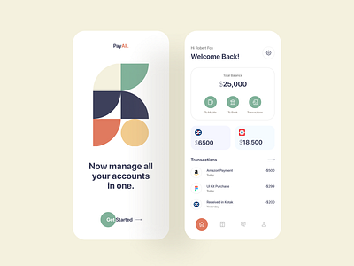 PayAll: Fintech App Design appdesign branding clean design dribbble dribbble best shot fintech minimal mobile mobile app payment app product ui uidesign uiux uiuxdesign ux uxdesign uxui