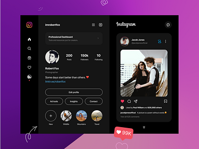 Instagram iPad App Design