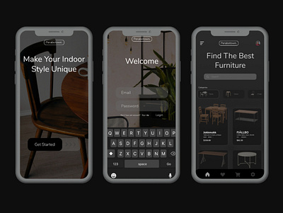 Perabotown - Furniture Mobile App Design design furniture mobileapp ui ux