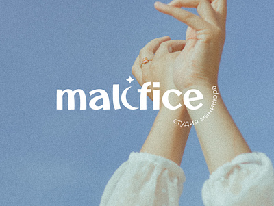 Malifice nail studio branding graphic design logo