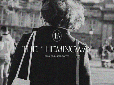 Hemingway|Logo|Coffee and book