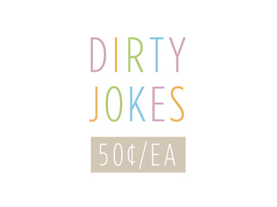 Dirty Jokes sign