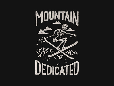 Mountain Dedicated branding handlettering illustration inspiration lettering merch design skitchism t shirt typography vintage