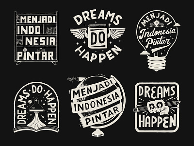 Dreams Do Happen branding handlettering illustration inspiration lettering merch design skitchism t shirt typography vintage