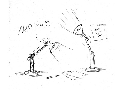 Arigato arigato idea japanese lamp sketch skitchman wip