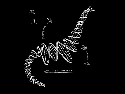 DNA black dinosaur dna skitchman t shirt