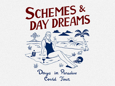 Schemes & Day Dreams branding handlettering illustration inspiration lettering merch design skitchism t shirt typography vintage
