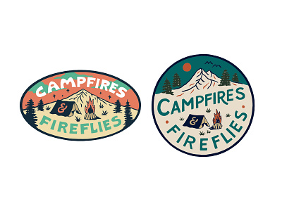 Campfires & Fireflies branding handlettering illustration inspiration lettering merch design skitchism t shirt typography vintage