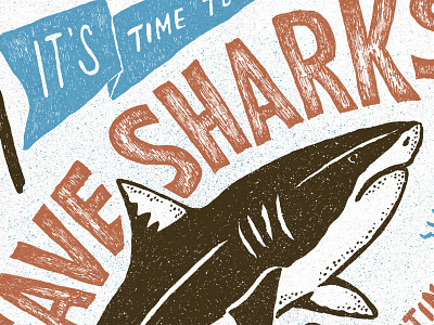 Save Sharks lettering save sea sharks skitchism