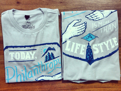 Philanthropy is more than a lifestyle brand clothing cotton inspiration screenprinting tshirt