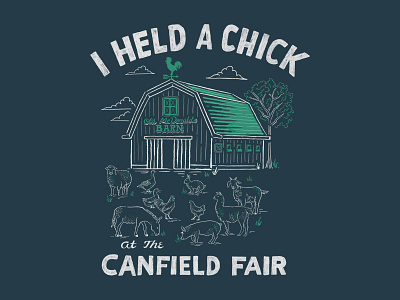 Canfield Fair Merch 1 design illustration lettering merch design skitchism t shirt typography vintage