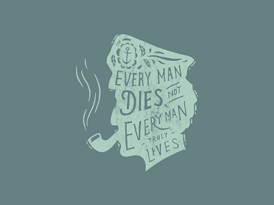 Truly Lives lettering sailor typography