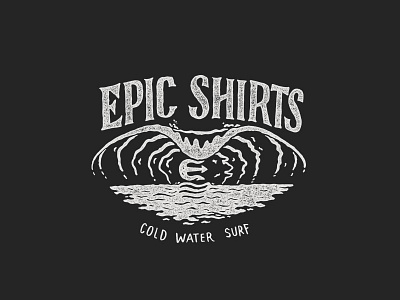 Wave beach illustration inspiration lettering skitchism surf vintage