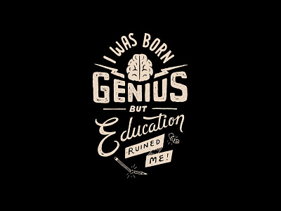Born Genius education handlettering lettering