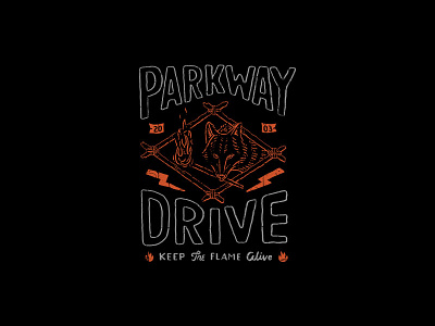 Keep The Flame Alive band brand illustration lettering merch merchdesign poppunk tshirtdesign