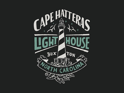 Cape Hatteras illustration inspiration lettering merch skitchism t shirt vintage