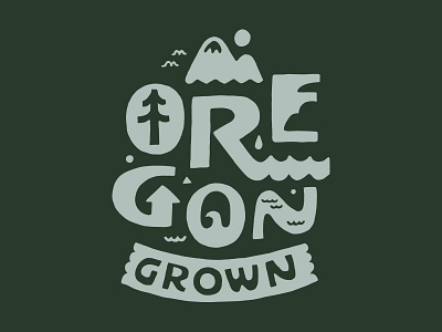 Grown brand branding handlettering illustration inspiration lettering merch design skitchism t shirt typography vintage