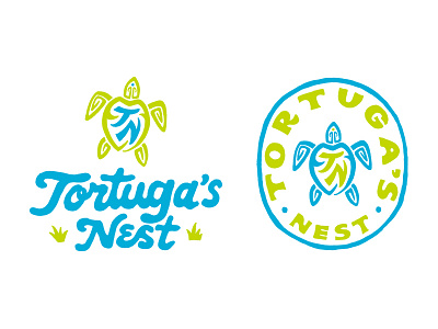 Tortuga's Nest branding handlettering illustration lettering logo merch design skitchism t shirt typography vintage