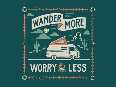 Wander More branding clothing handlettering illustration inspiration lettering merch design skitchism t shirt typography