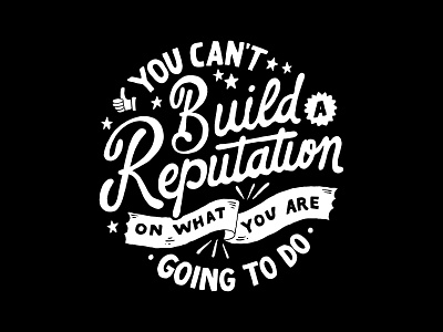 Build A Reputation branding handlettering illustration lettering merch merch design skitchism t shirt typography vintage