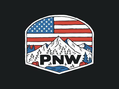 PNW Flag branding handlettering illustration inspiration lettering merch merch design skitchism t shirt typography