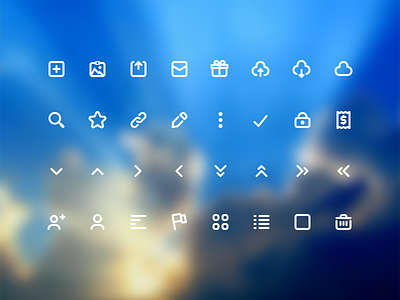 Cloud Product Icon Set clean design flat icon design icon set iconography icons illustration interface line ui ux