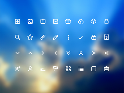 Cloud Product Icon Set