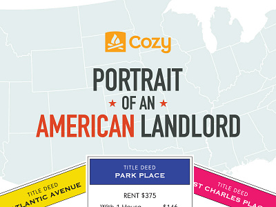 [Infographic] Portrait of an American Landlord design flat illustration infographic vector