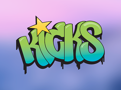 Kicks Graffiti Logo