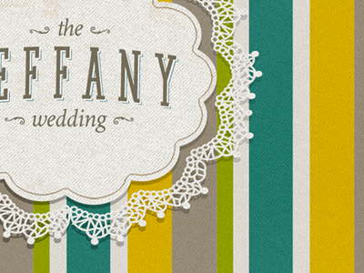 The Jeffany Wedding color lace slab serif ui website wedding