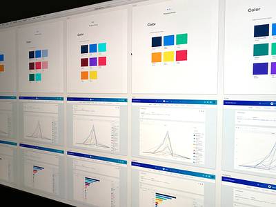 Mixpanel Color artboard color data data viz dataviz exploration palette pattern process style guide ui ux